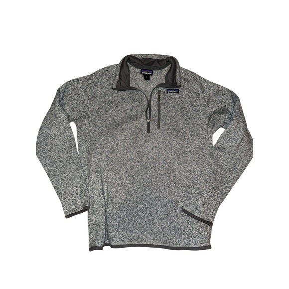 Patagonia Men's L Gray Athletic Better Sweater 1/4 Zip Fleece Pullover 25522‎ - Picture 1 of 8